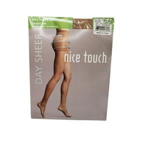 Vintage NEW Nice Touch Day Sheer Control Top Natural Size AB Panty Hose